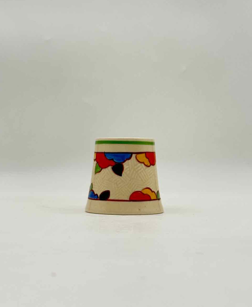 1930s Royal Doulton Art Deco Egg Cup – Hand-Painted Floral, England