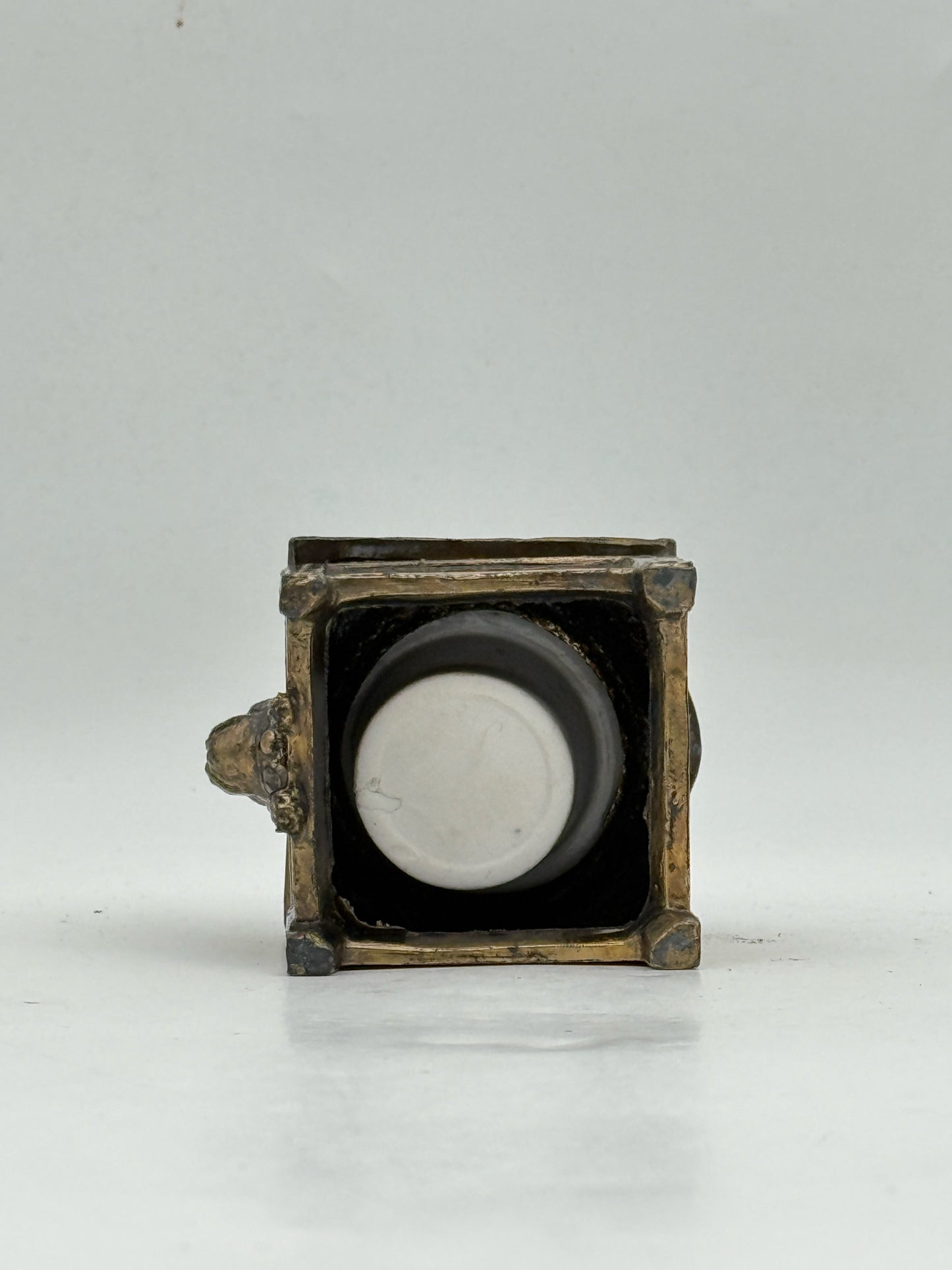Dog In Doghouse Figural Inkwell