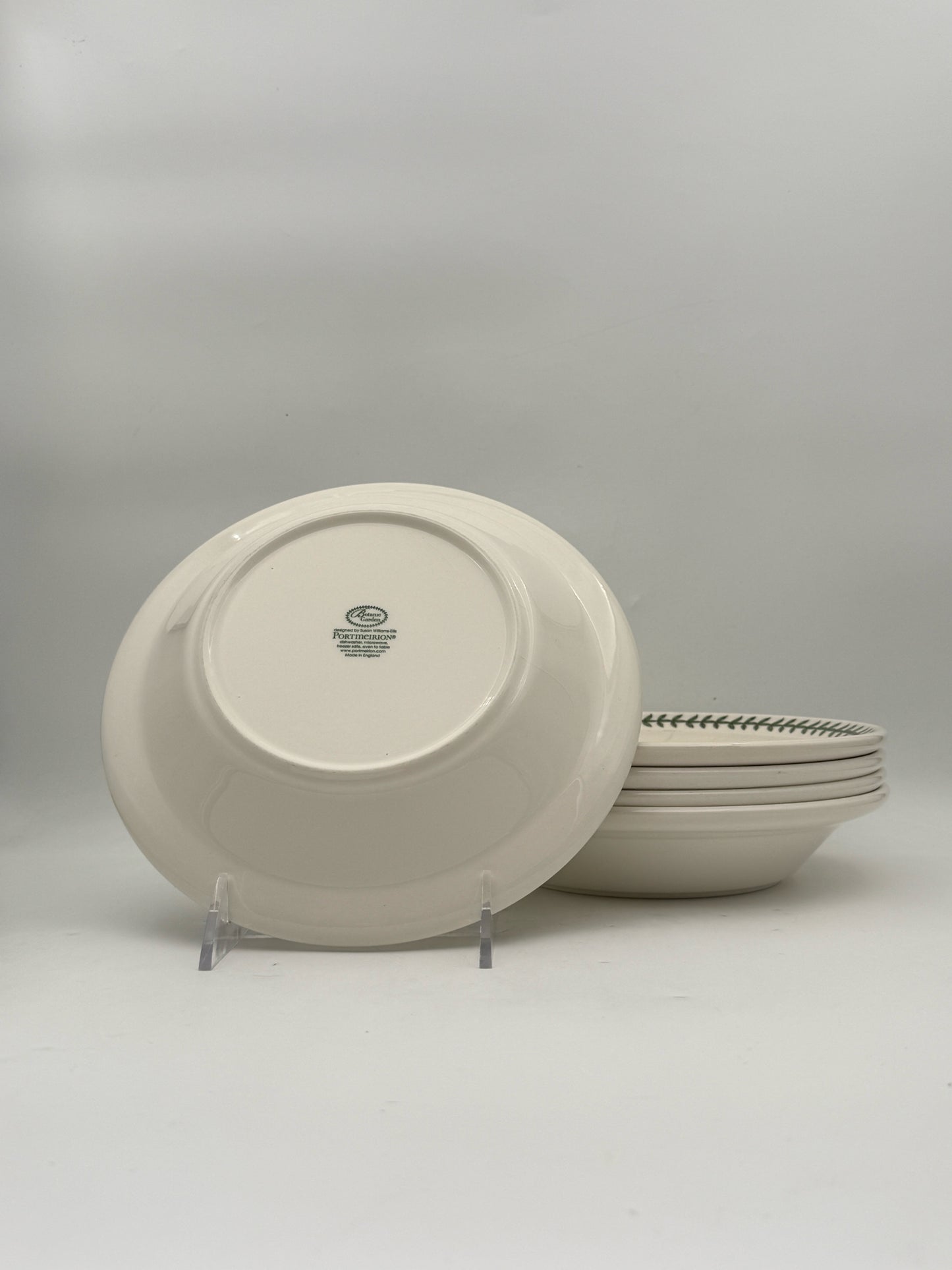 Portmeirion "Botanic Garden" Pasta Bowls- Set Of 5