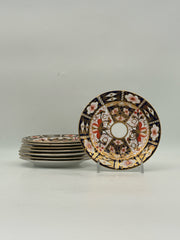 Royal Crown Traditional Imari Canape Plates- Set Of 8