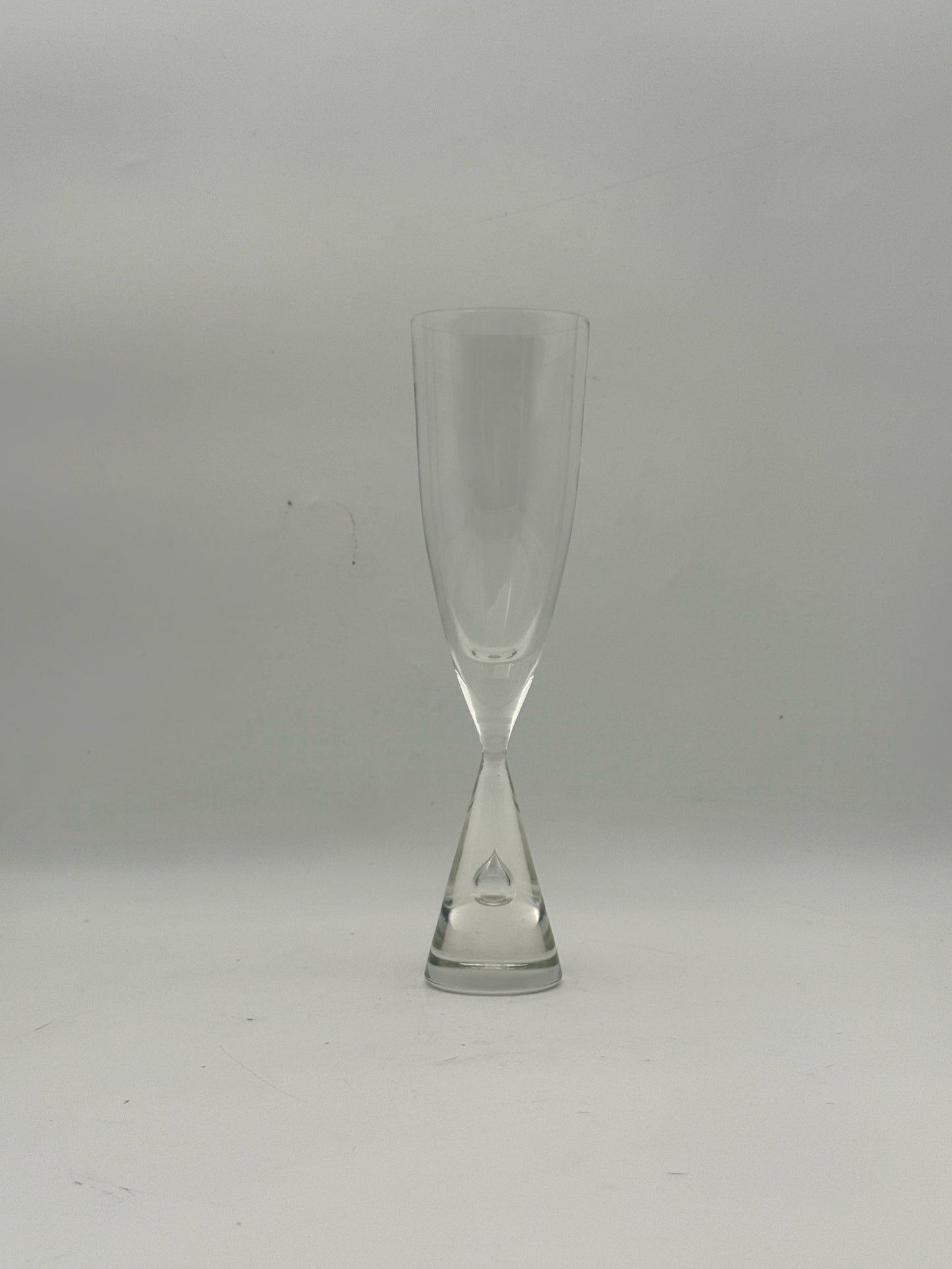Midcentury "Princess" Scandinavian Crystal Champagne Glasses- Set Of 4