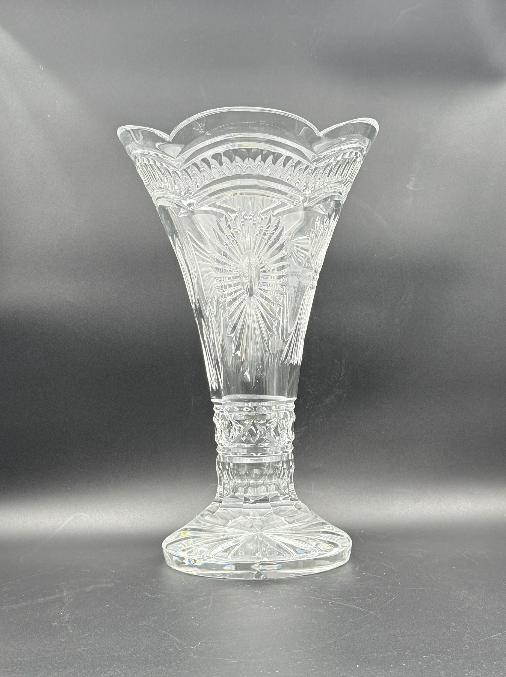 Waterford “Millennium” Cut Crystal Vase – Elegant Irish Crystal