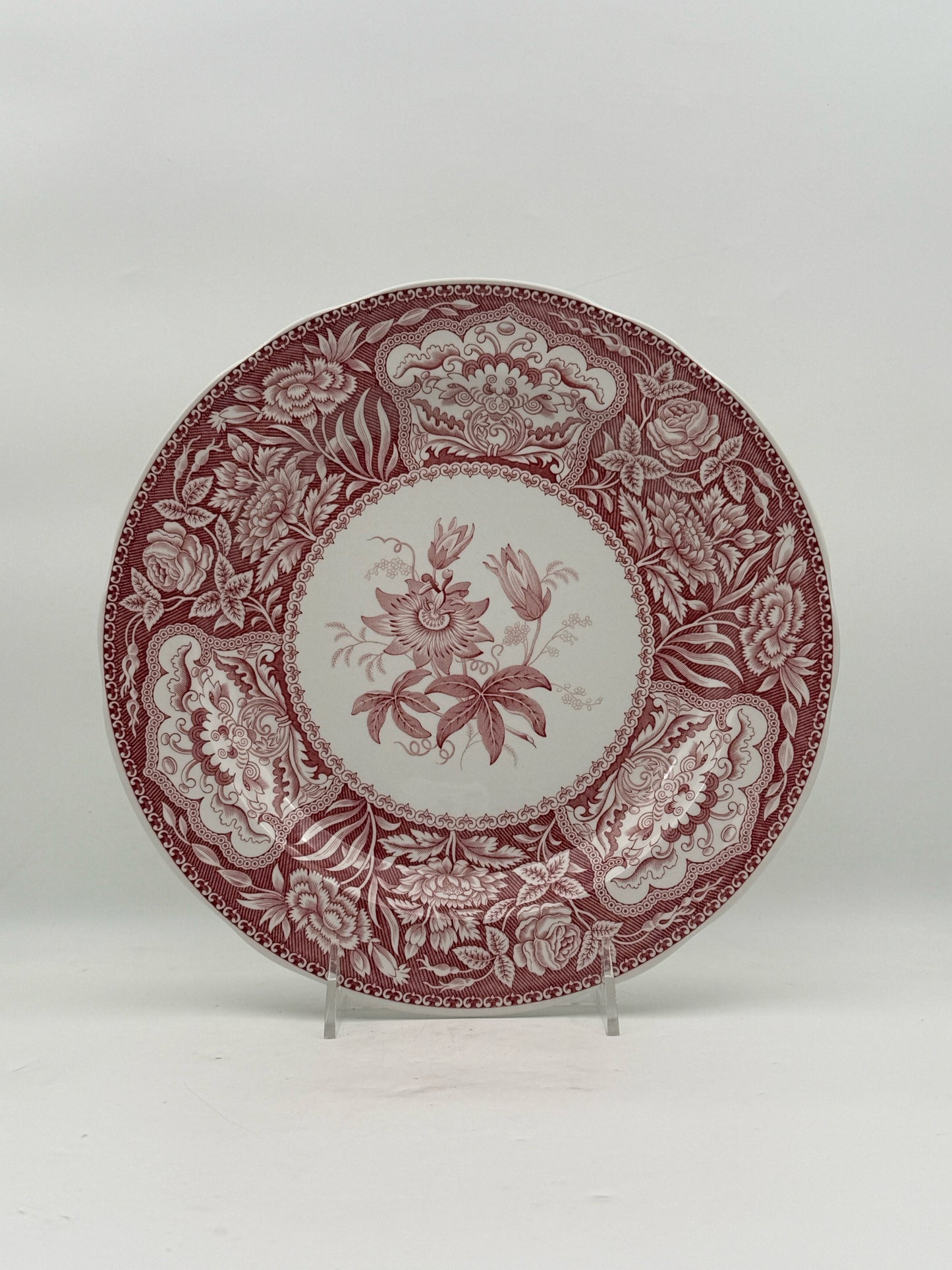 Spode Georgian Series Red Plates- Set Of 6