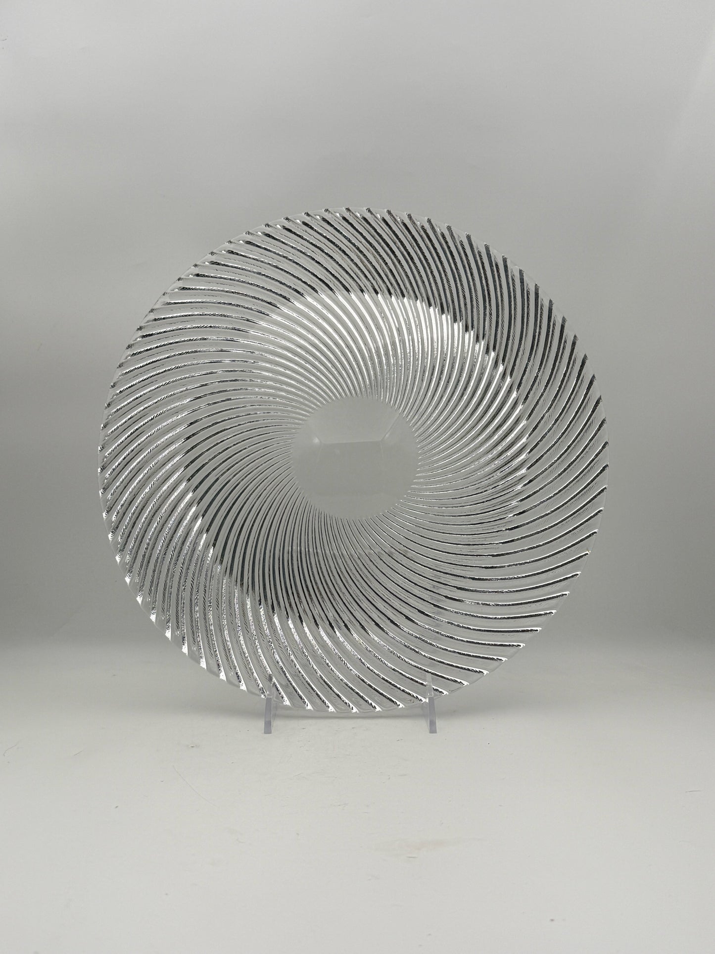 Tiffany Crystal Reidel Swirl Platter