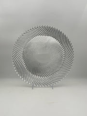 Tiffany Crystal Reidel Swirl Platter