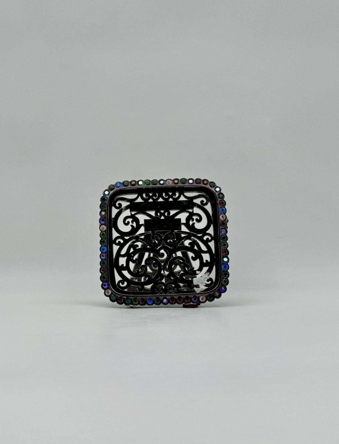 Jay Strongwater Square Picture Frame w/ Multicolor Swarovski Crystals