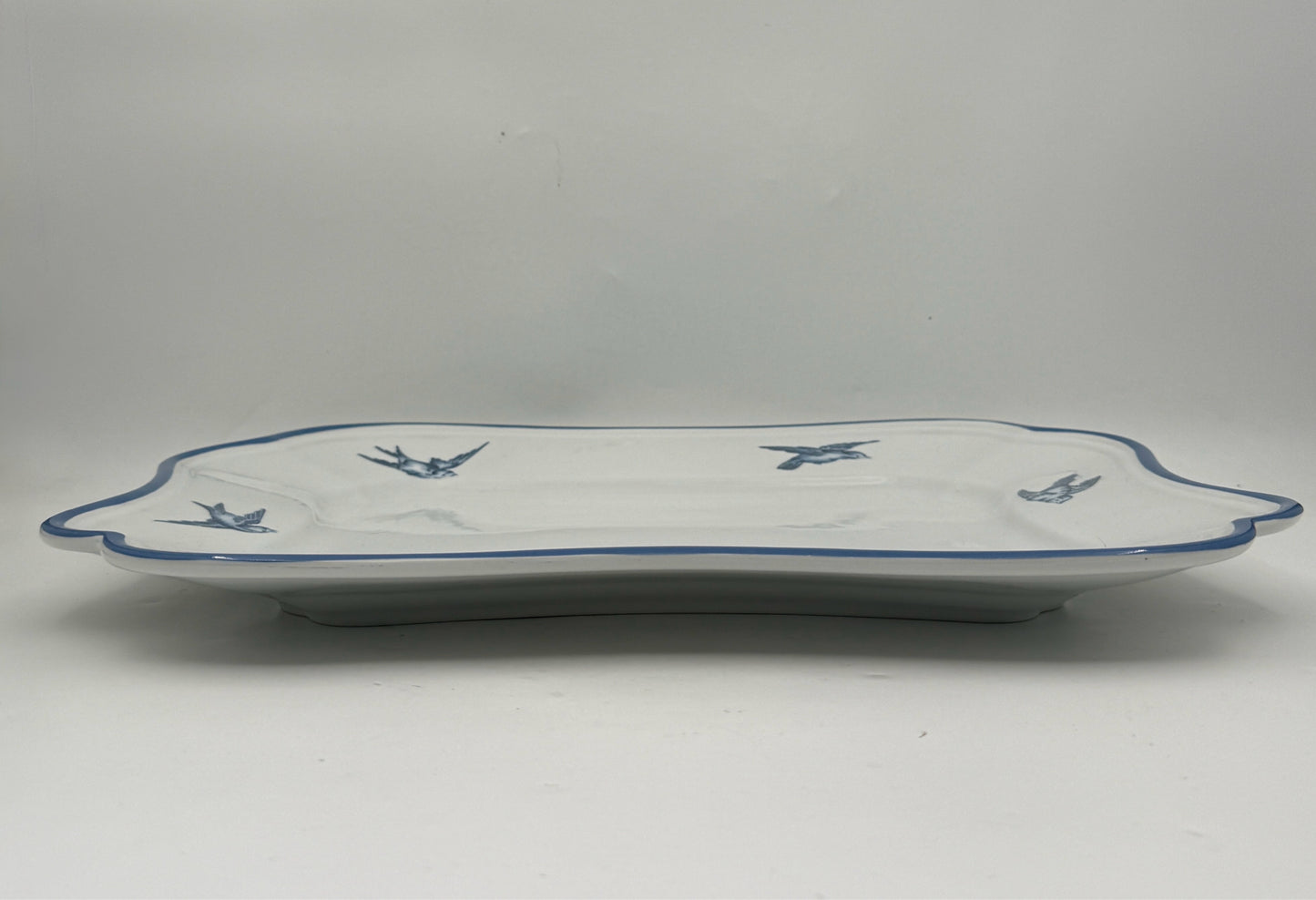 Arita Blue Damask Ceramic Platter