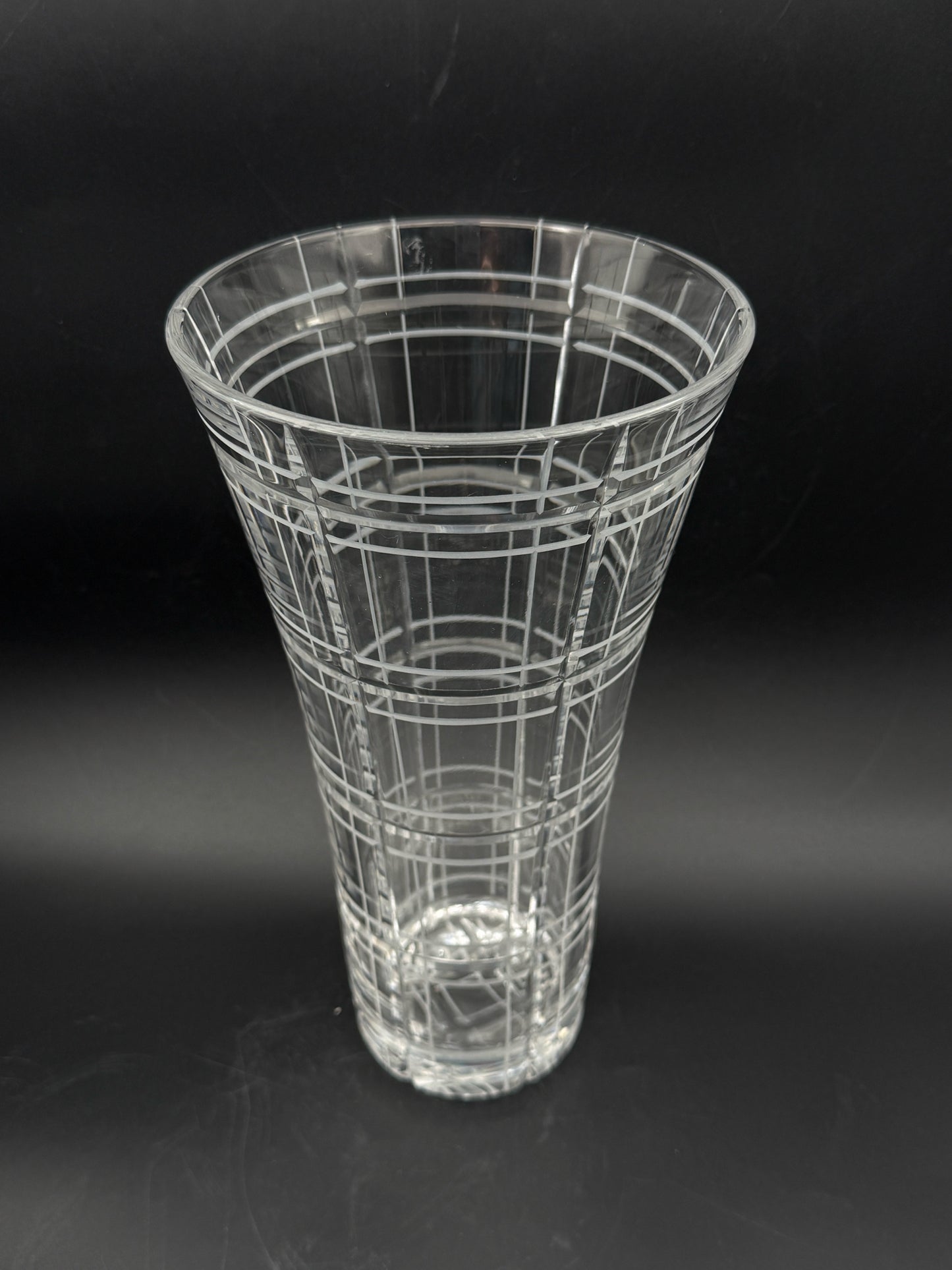 Crystal Geometric Cut Flower Vase