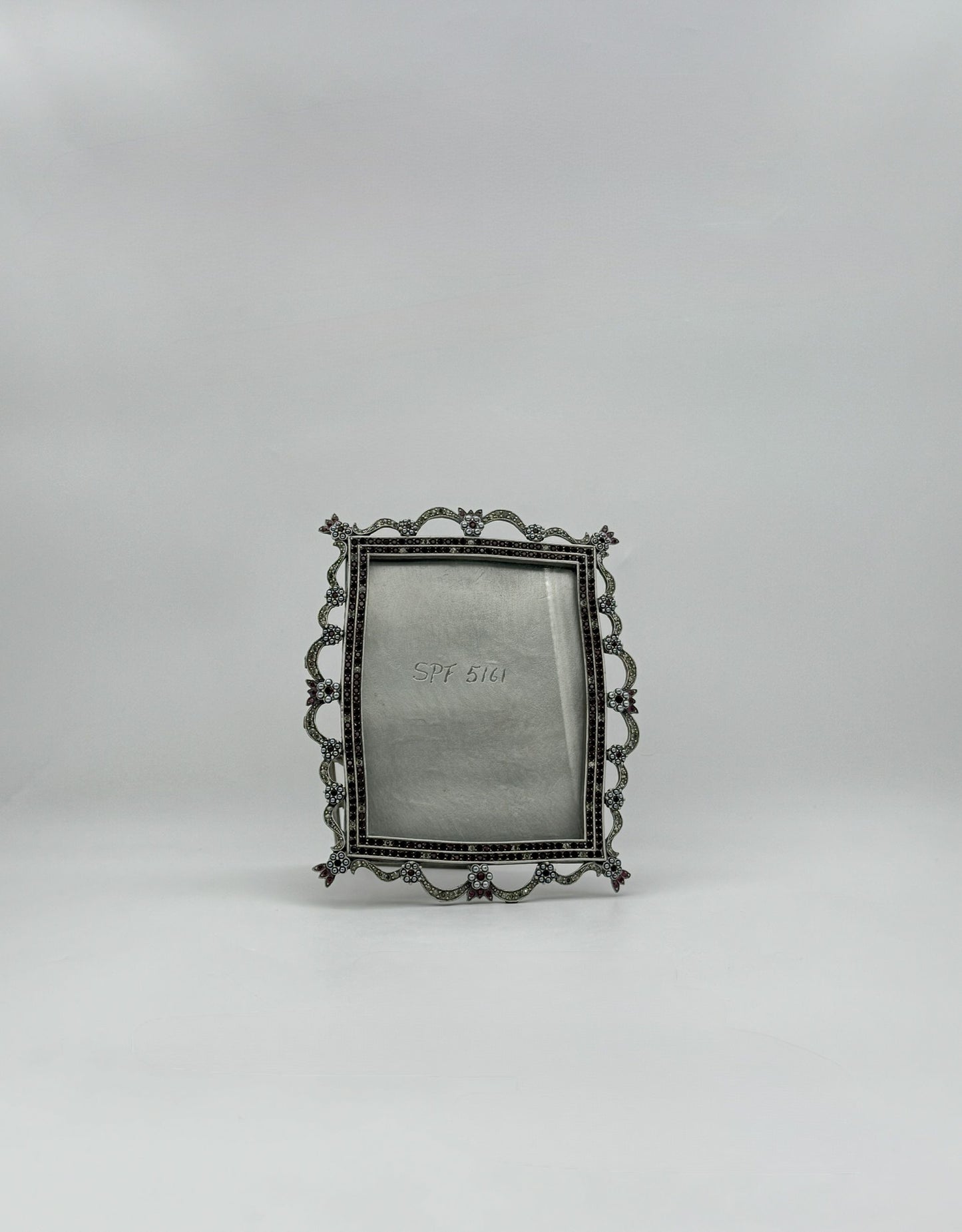 Jay Strongwater Tiara Bejeweled Rectangular Frame with Swarovski Gems