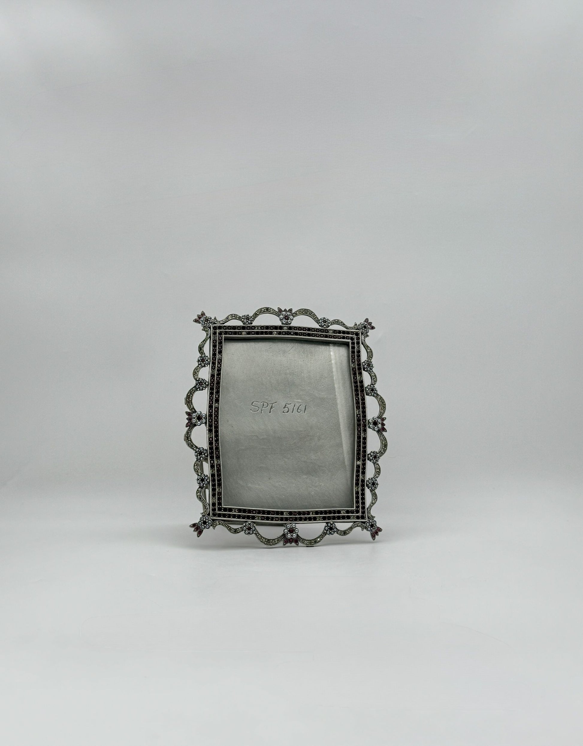 Jay Strongwater Tiara Bejeweled Rectangular Frame with Swarovski Gems