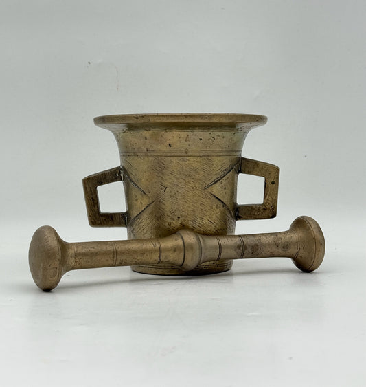Brass Morter And Pestle