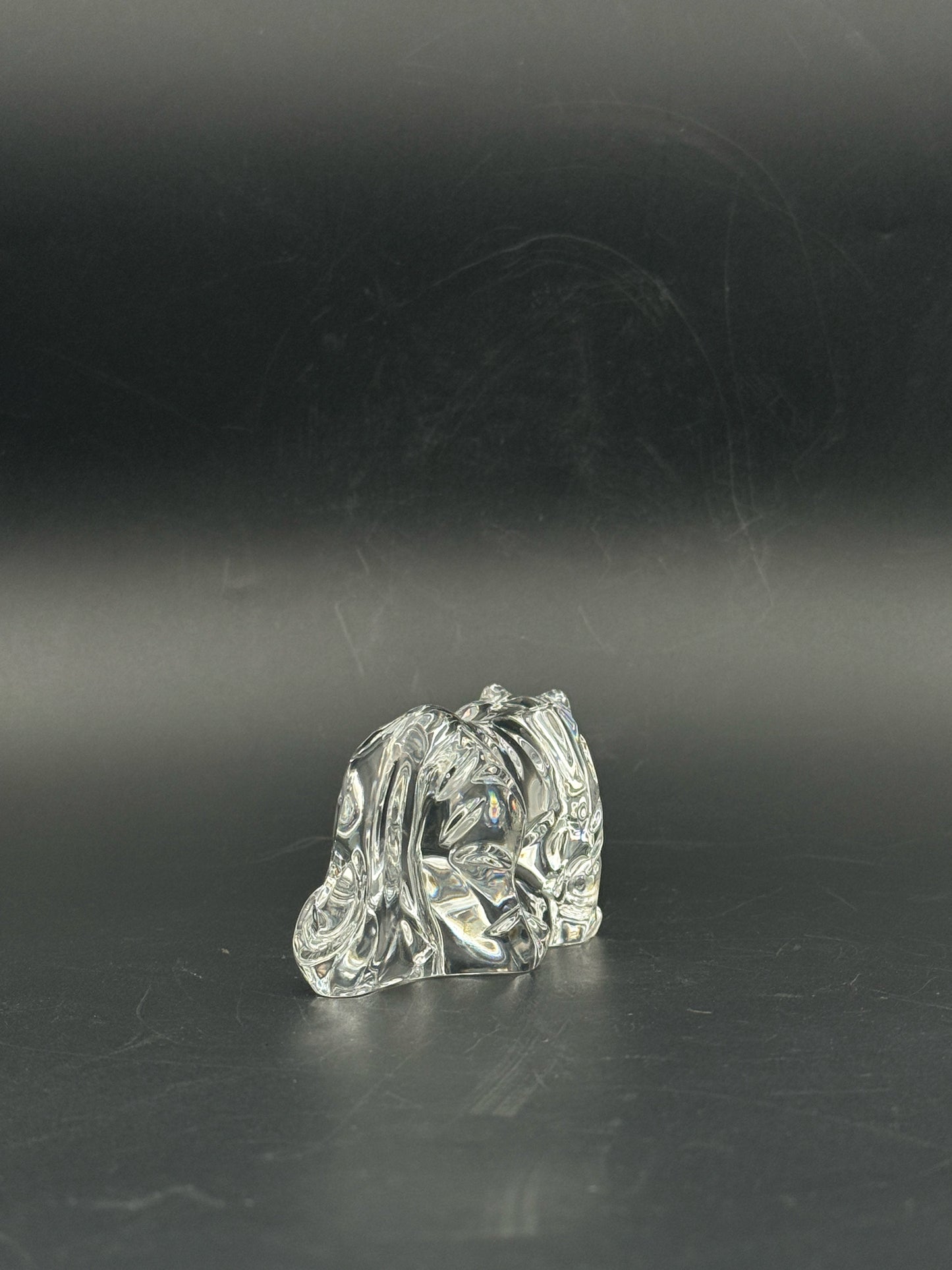 Baccarat Crystal Tiger Figurine