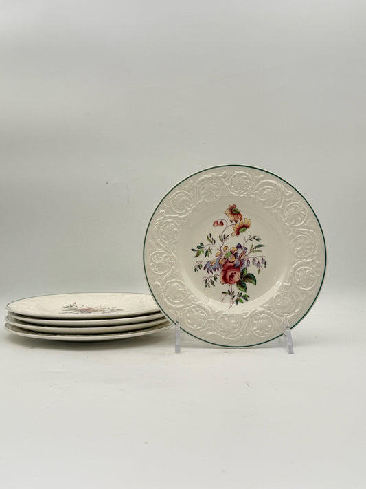 Wedgewood Patrician Bognor Dessert Plates- Set Of 5