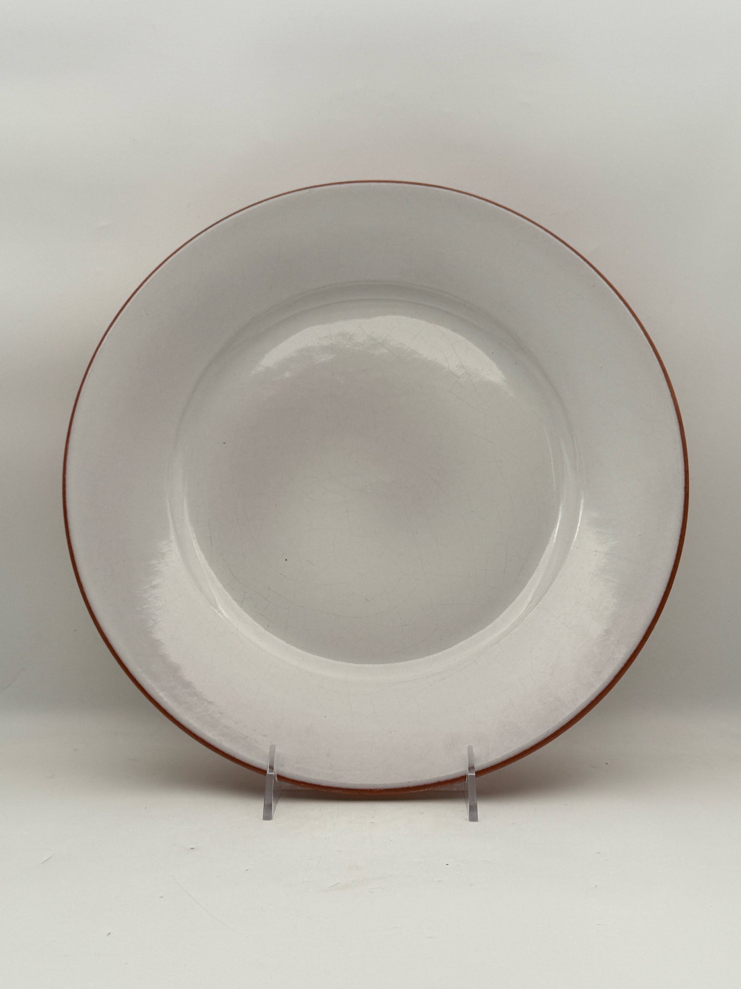 Romertopf White Glaze Platter