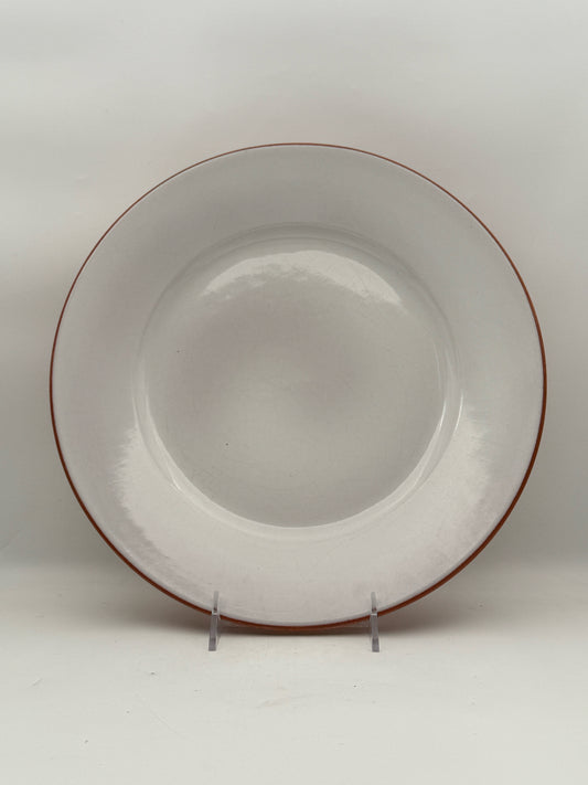Romertopf White Glaze Platter