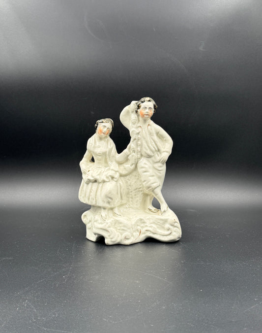 Staffordshire Porcelain Figurine – Couple in 18th Century Attire