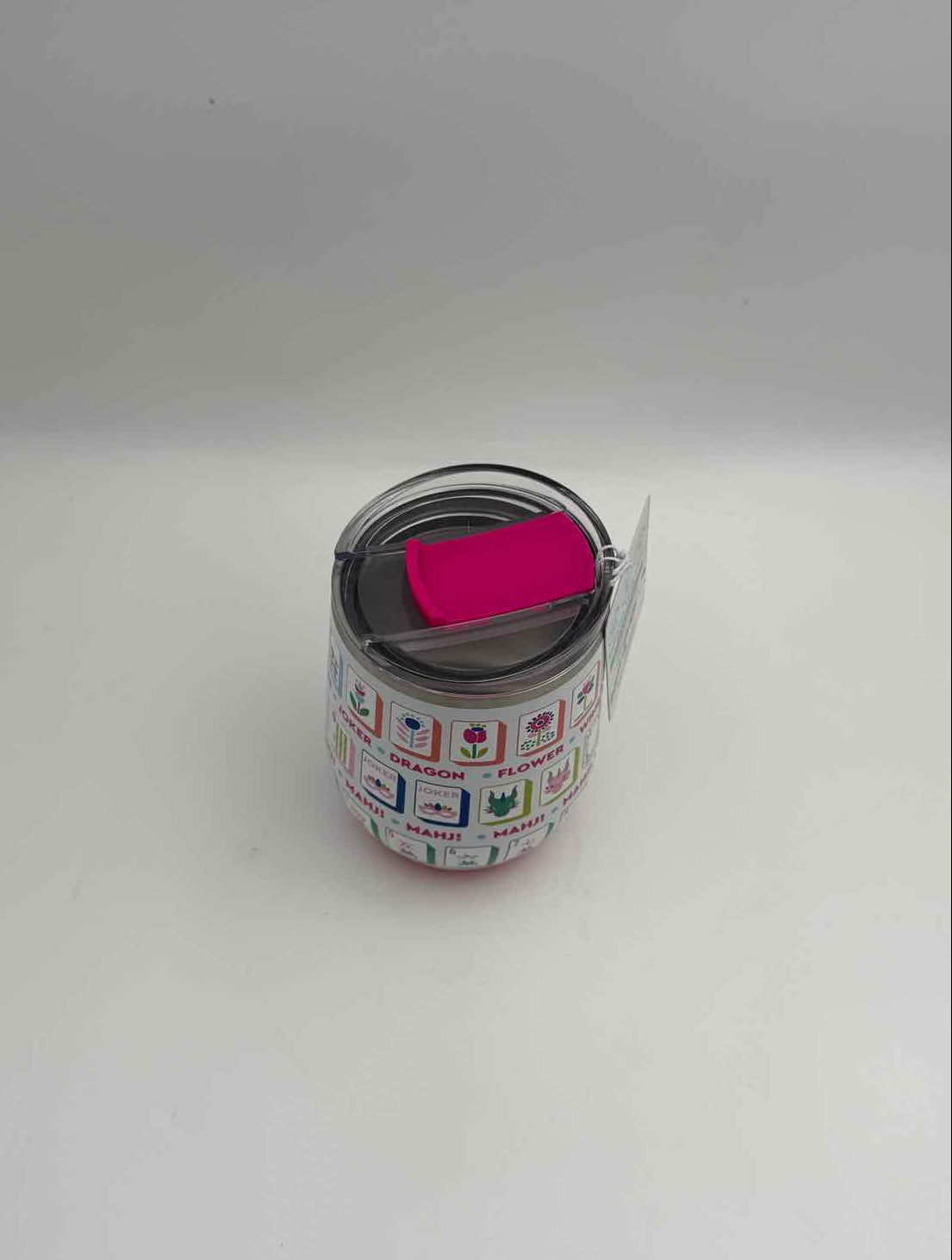 Mahjong Stemless Insulated Wine Cup 12oz Stainless Steel Tumbler
