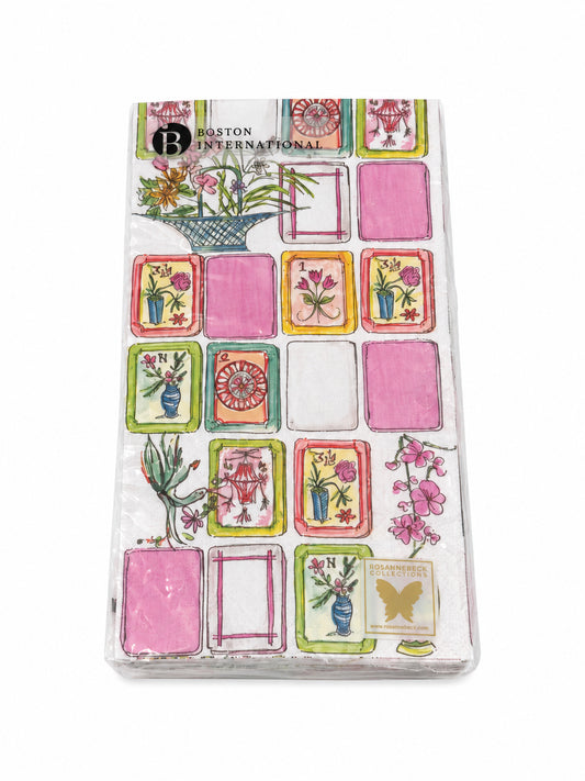 Mahjong Guest Towels- Pack Of 16