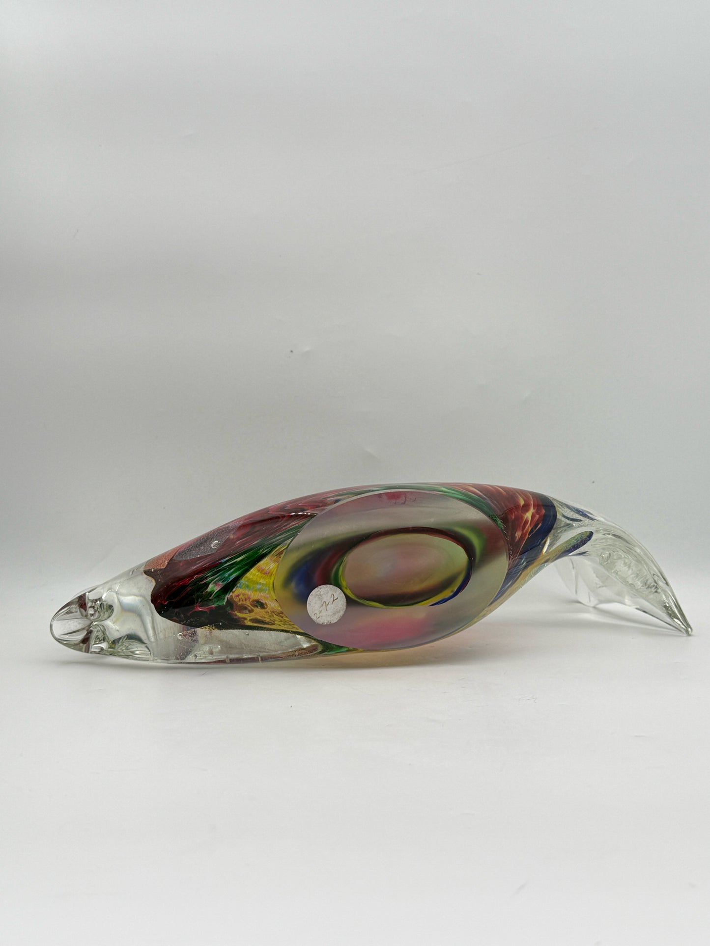 Large Rollin Karg 2012 Art Glass Fish