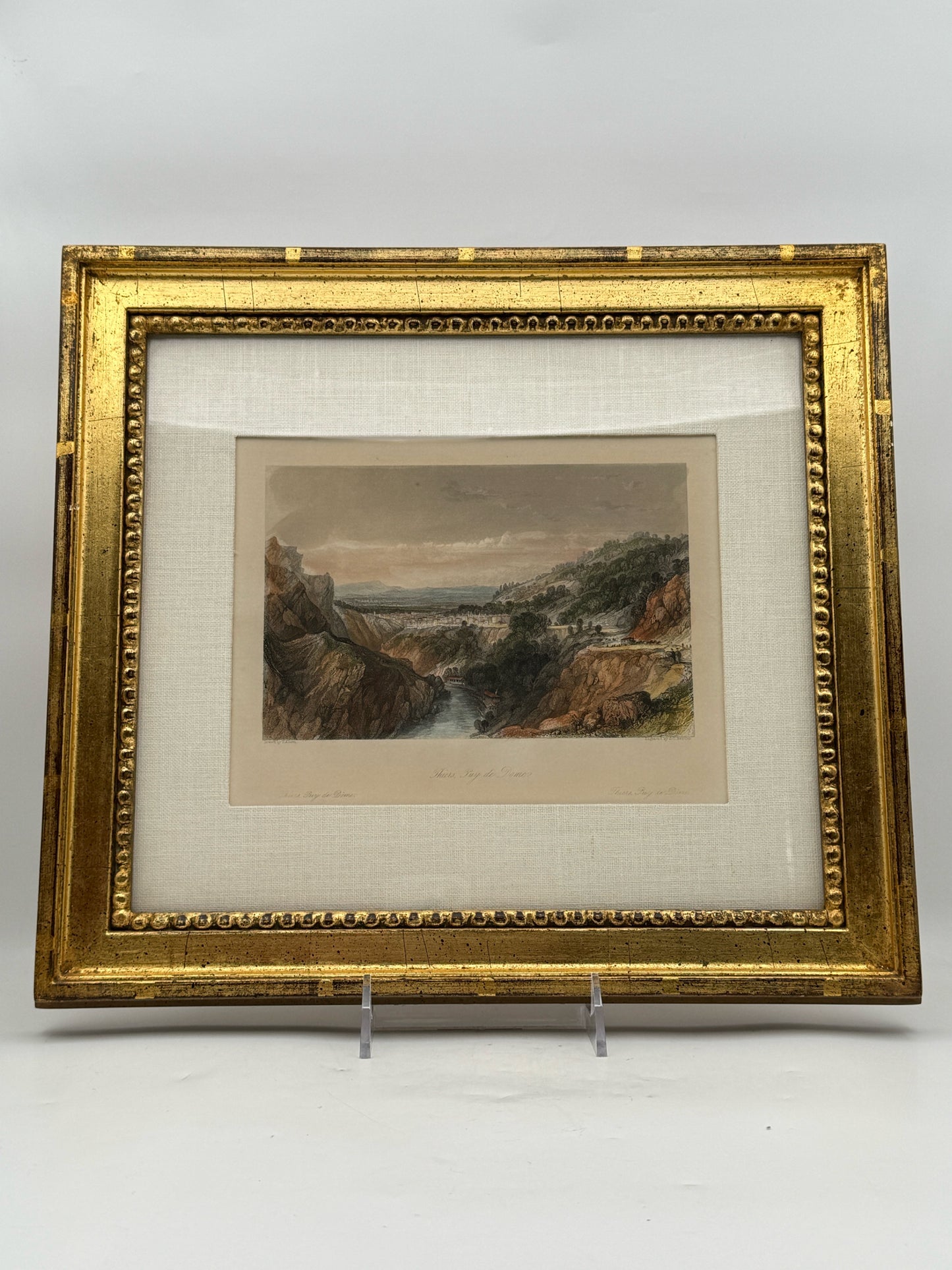 Hand Colored Set Of 5 European City Engravings