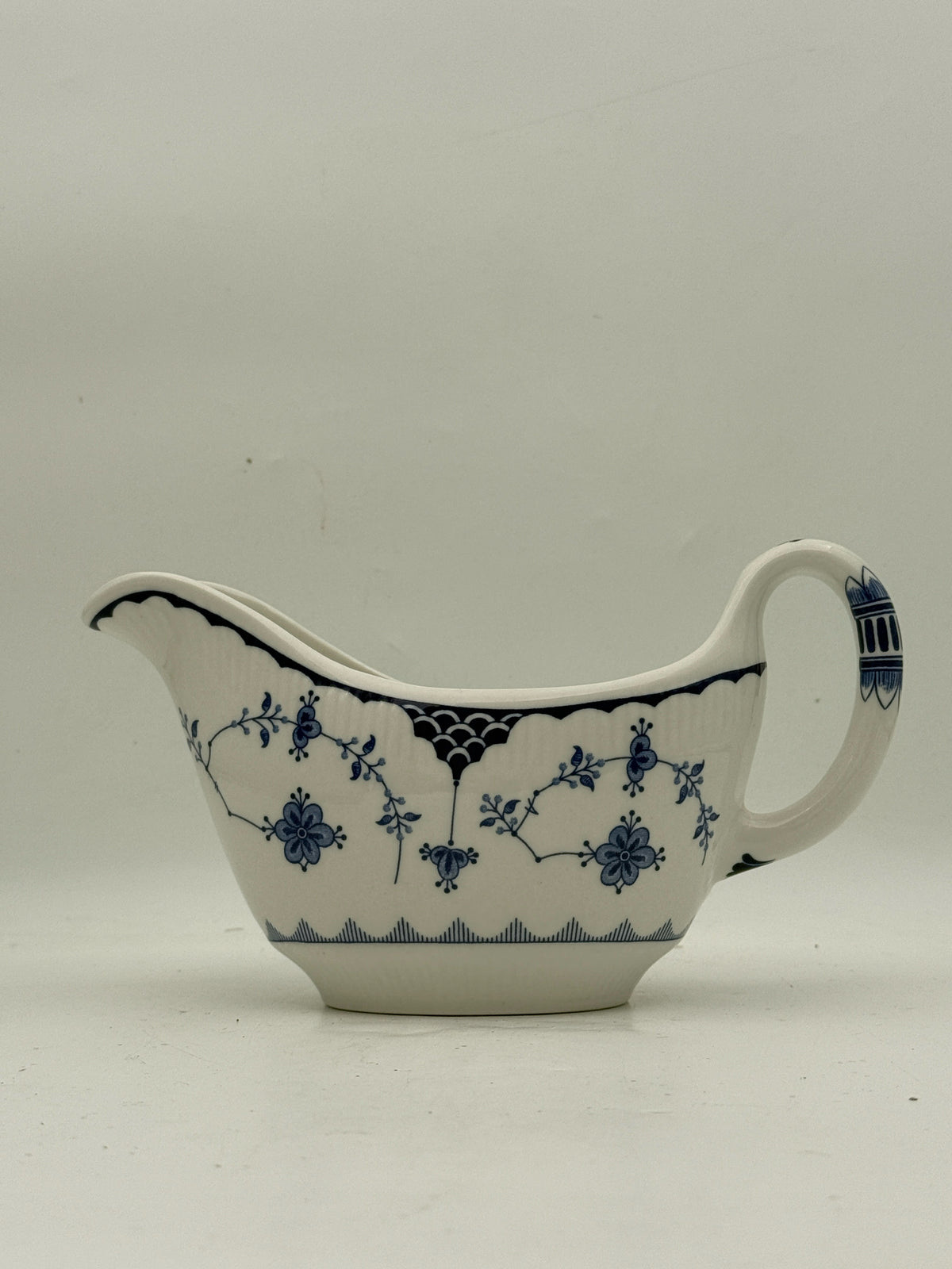 Johnson Brothers Blue And White Gravy Server