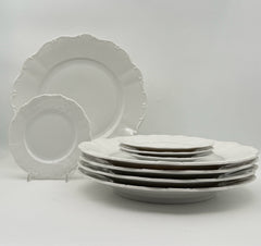 Seltman Weiden White Dinner And Bread And Butter Plates- Set Of 9