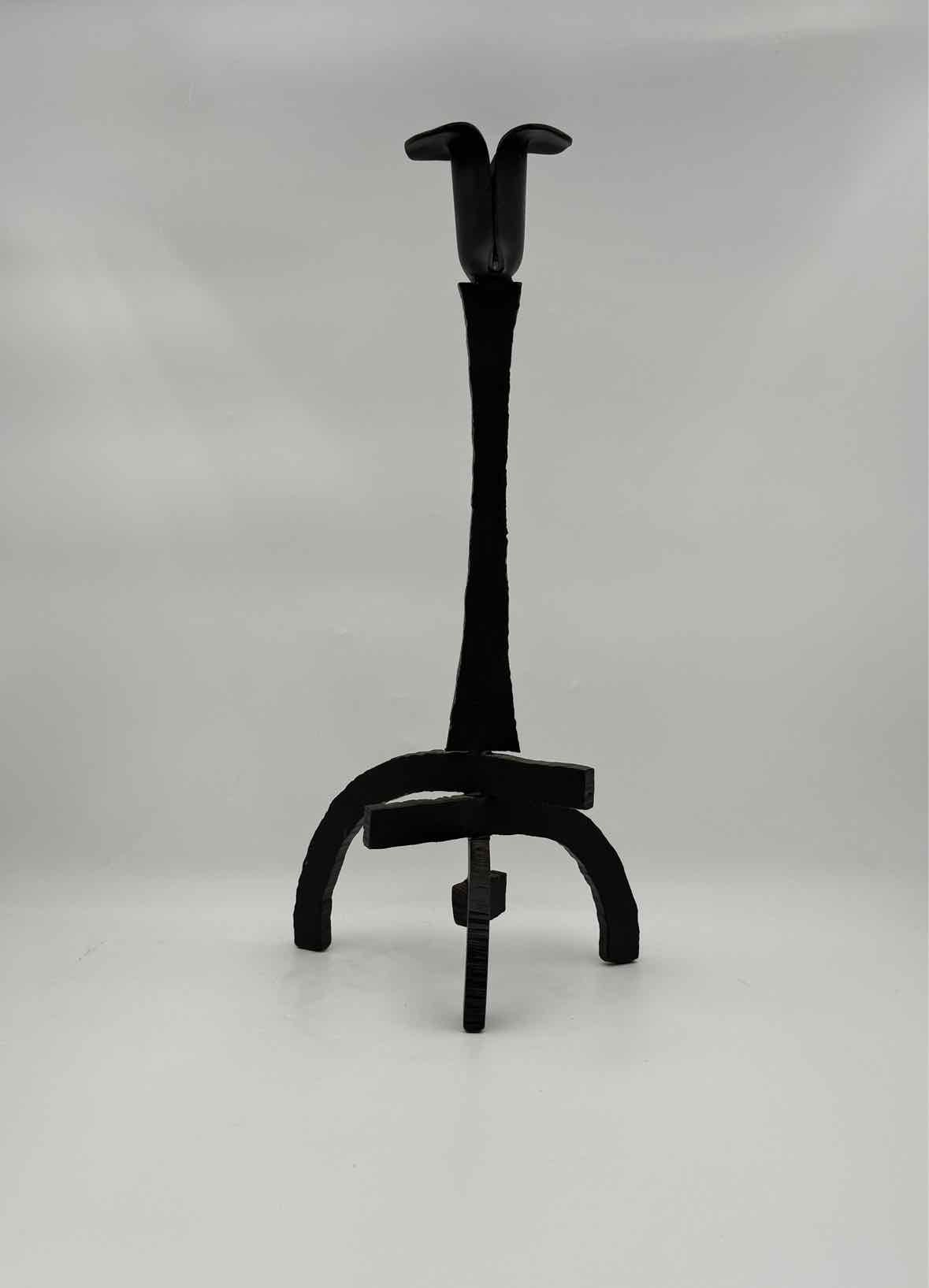 Ahwahnee Yosemite Iron Tulip Candlesticks 12.5" And 16" Set