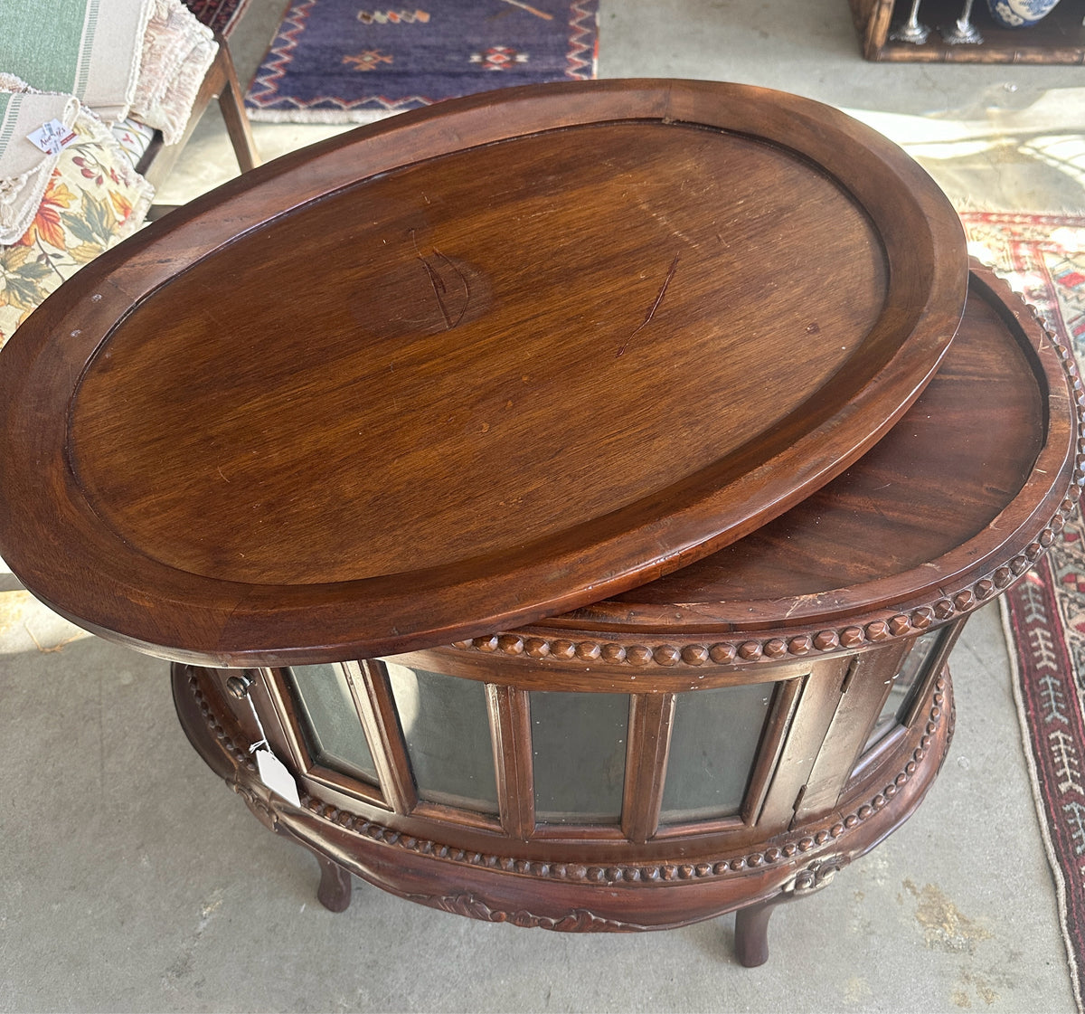 Dark Wood Cellarette - In Store Pick Up Only