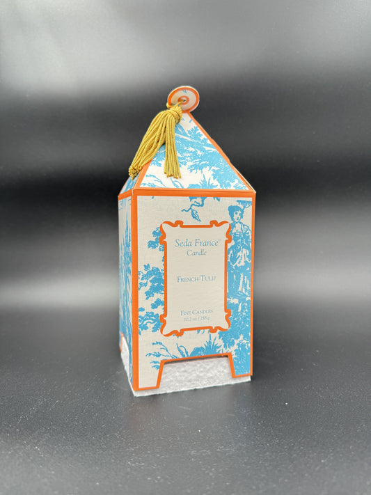 Seda France French Tulip Pagoda Box Candle – 10.2 oz