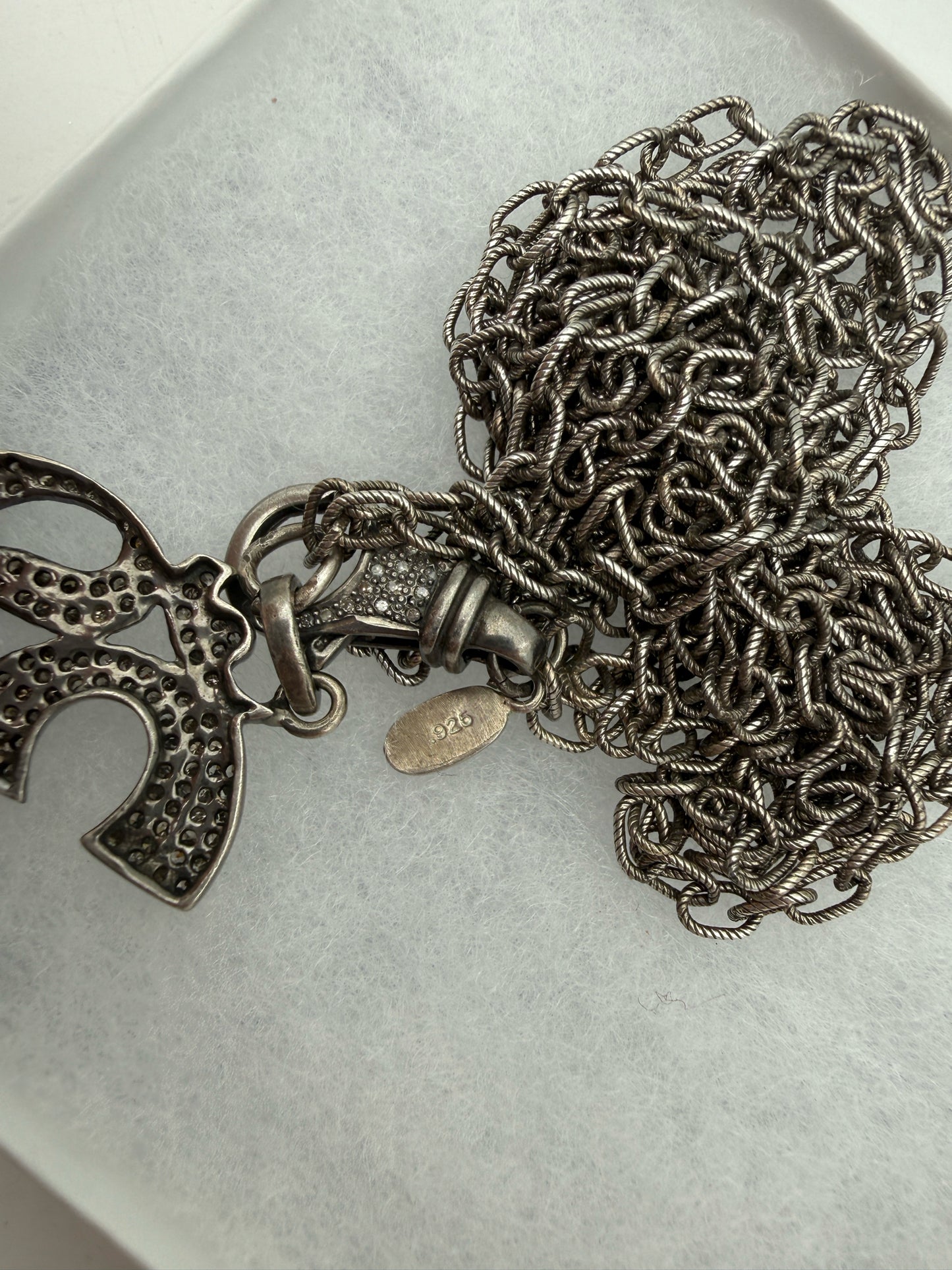 Dalia Sterling Silver OM Symbol Necklace
