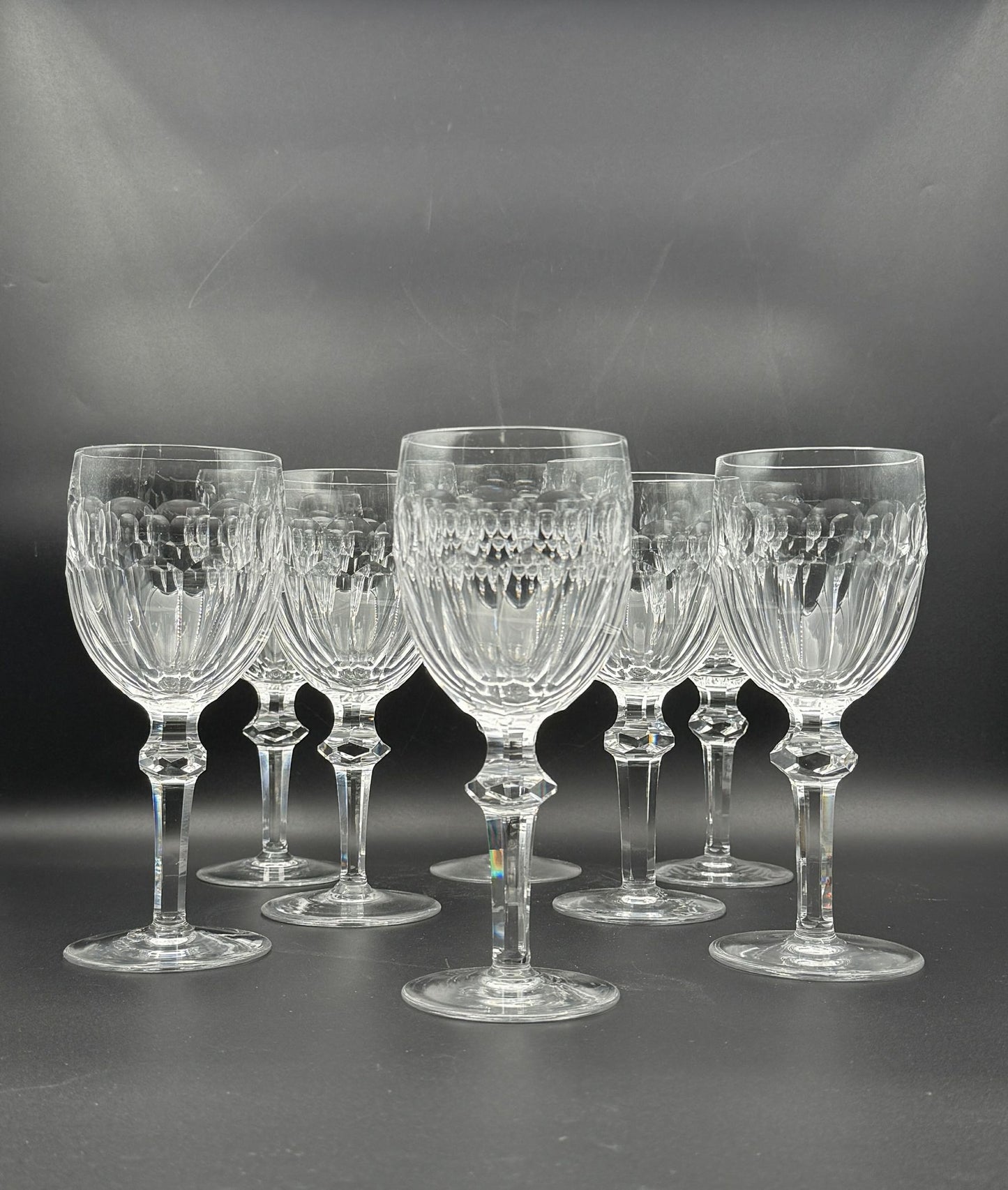 Set of 8 Waterford Curraghmore Crystal Water Goblets Elegant