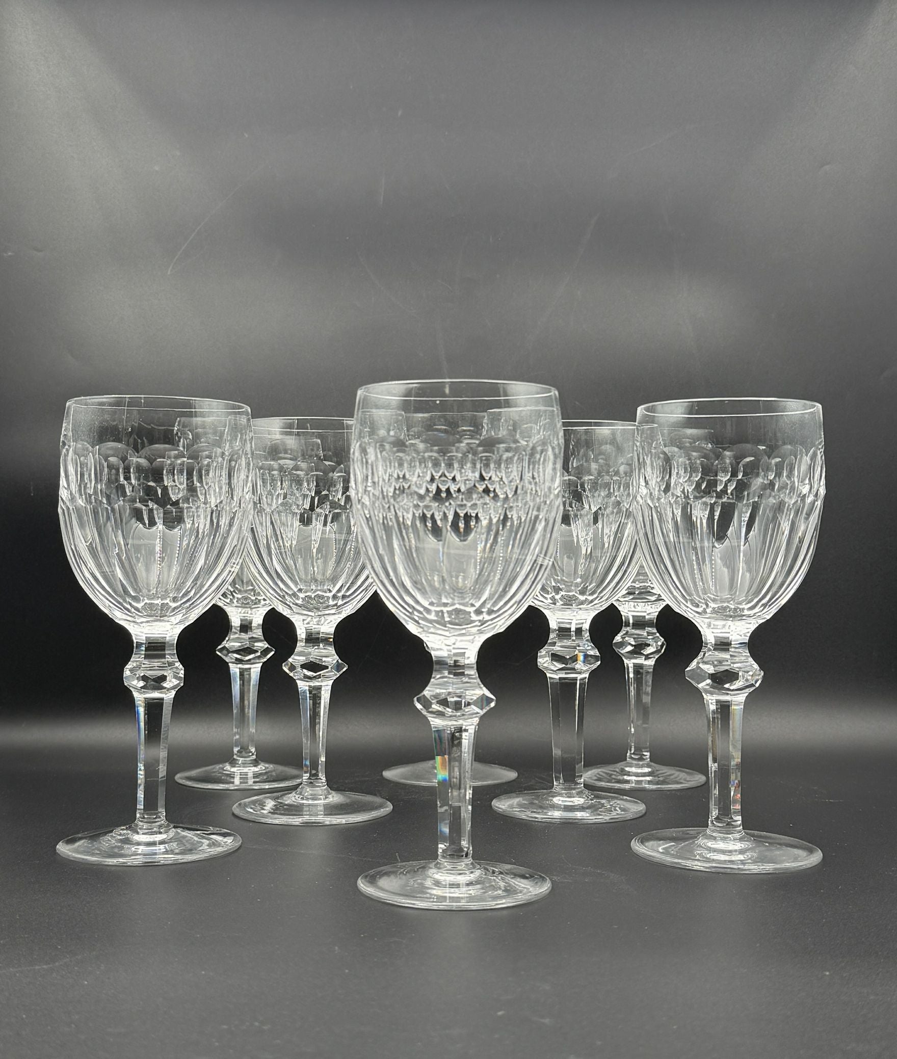 Set of 8 Waterford Curraghmore Crystal Water Goblets Elegant