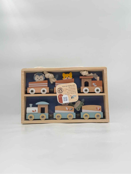Speedy Monkey 6 Trains And Display Case Toy