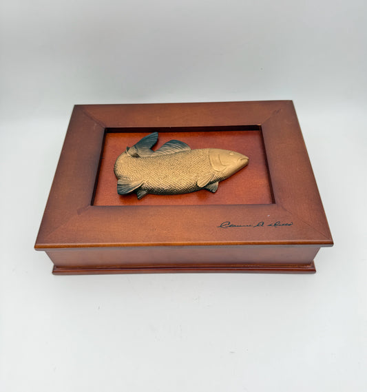 Clarence Wells Wood Fish Box