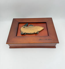 Clarence Wells Wood Fish Box
