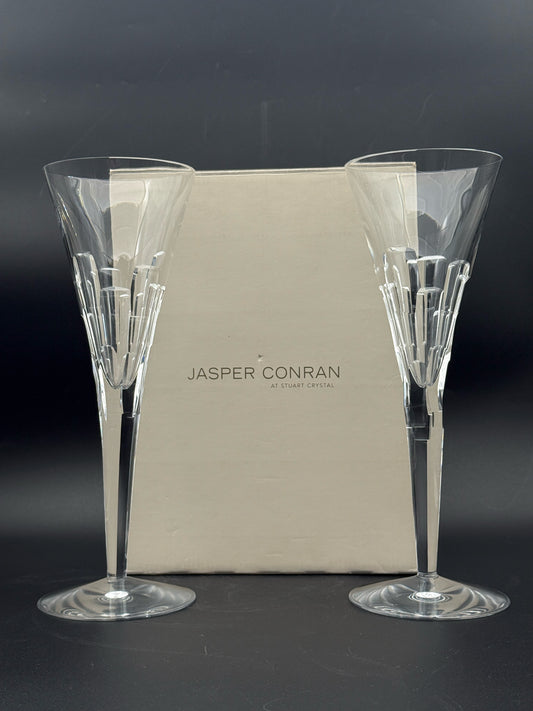 Stuart Champagne Toasting Flutes 10"- Set Of Two