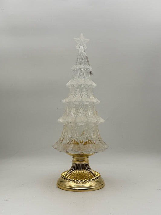 Light Up Gold Glitter Christmad Tree