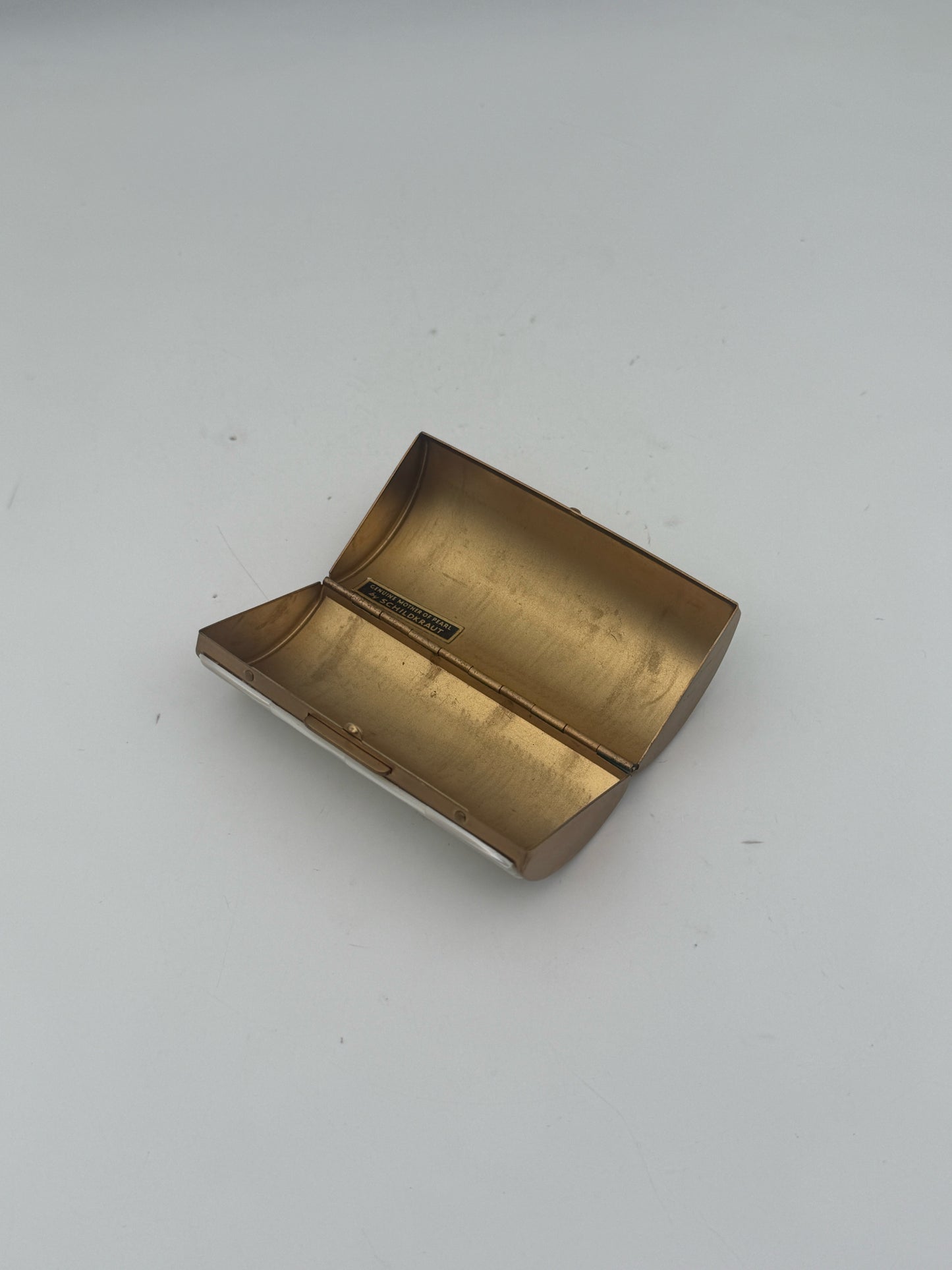 Vintage 1950's Mother Of Pearl Lipstick Case