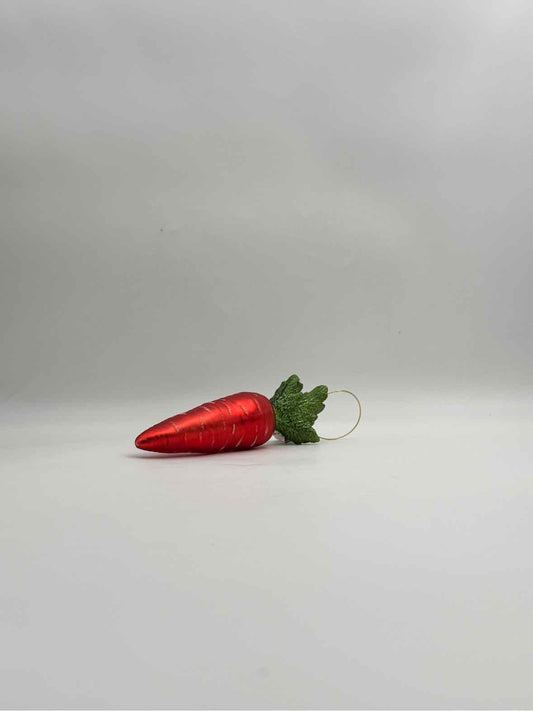 Glass Carrot Holiday Ornament