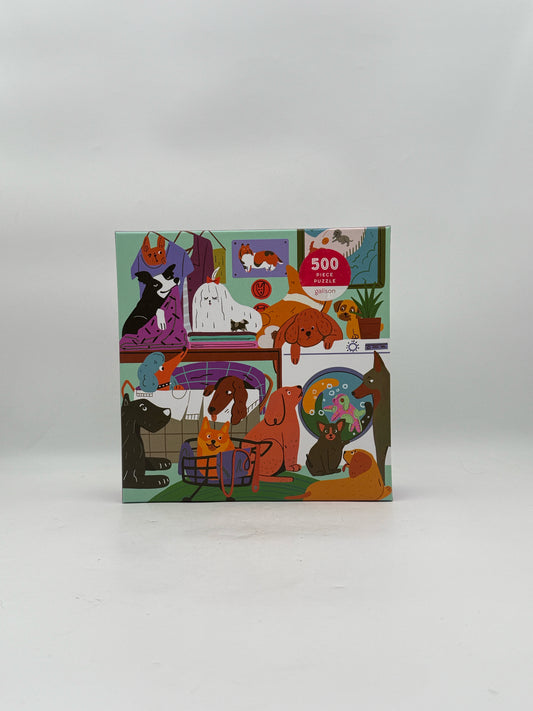 Galison Laundry Dogs 500 Piece Puzzle