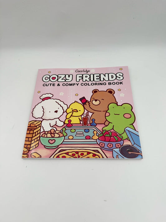 "Cozy Friends" Cute And Comfy Coloring Book By Coco Wyo