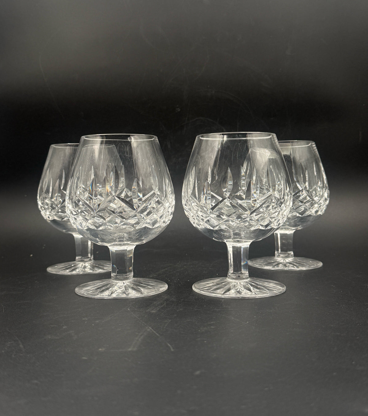 Waterford Lismore Brandy Snifters- Set Of Four