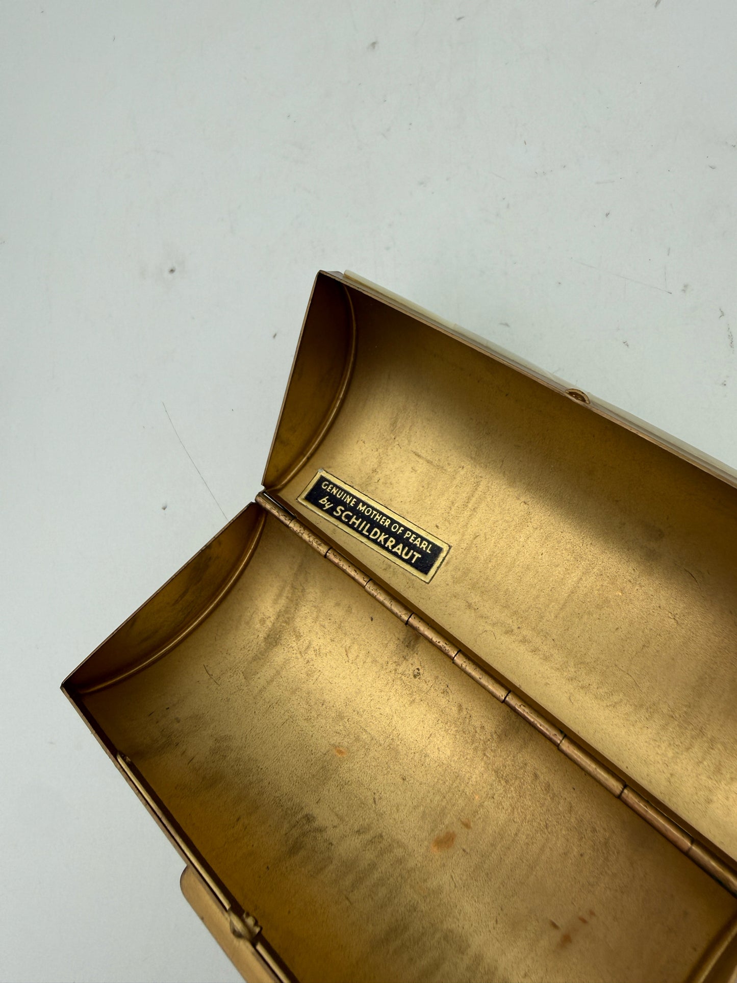 Vintage 1950's Mother Of Pearl Lipstick Case