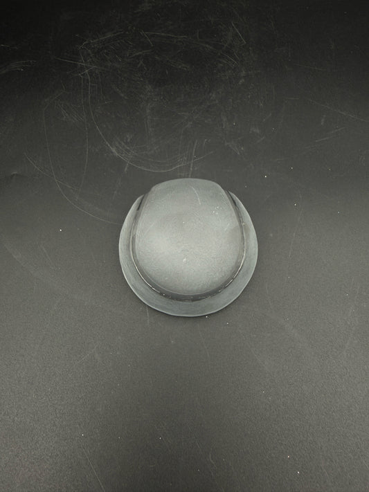 Frosted Glass Tennis Ball Paperweight