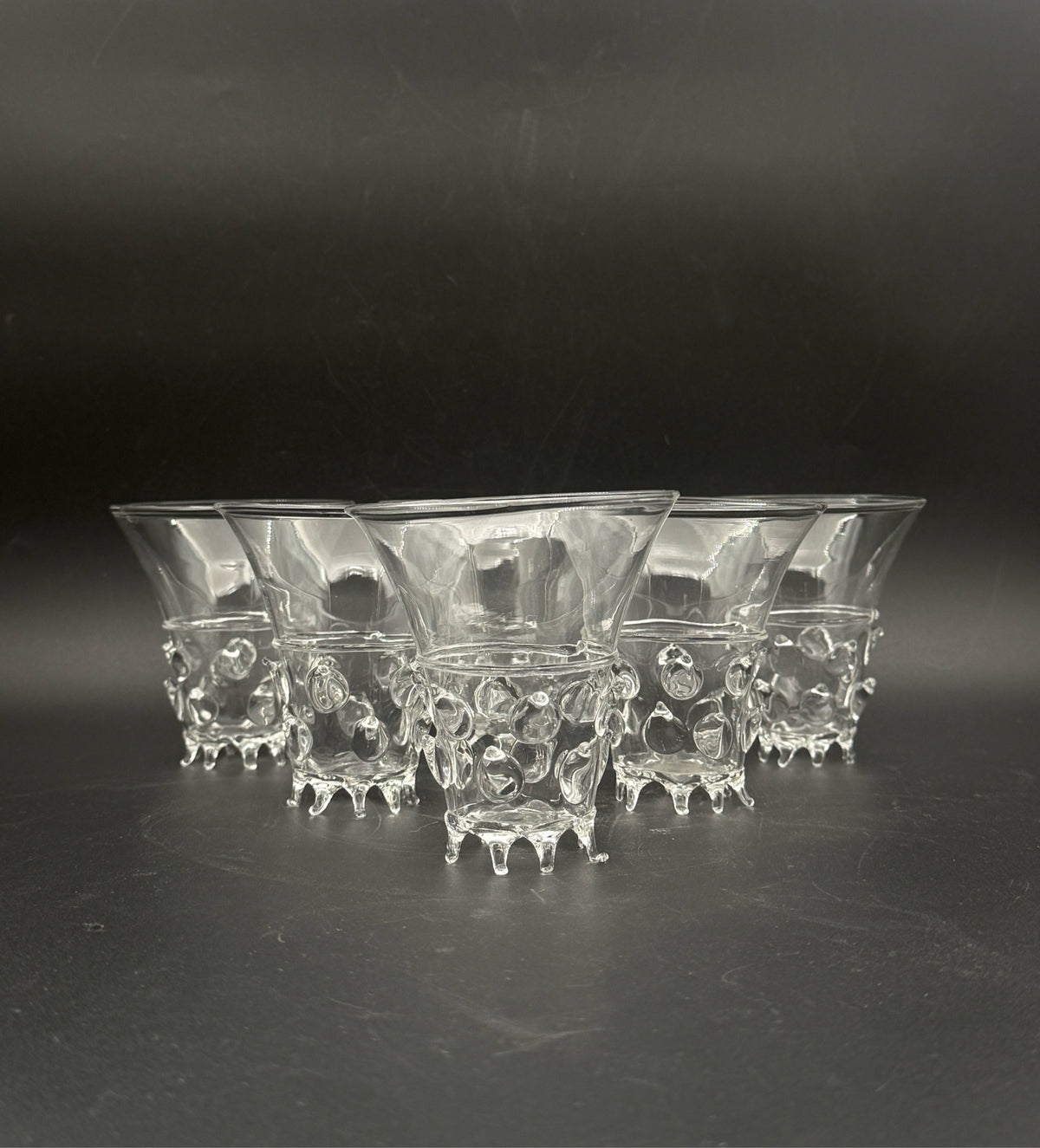 Contemporary Handblown Glasses- Set Of 6