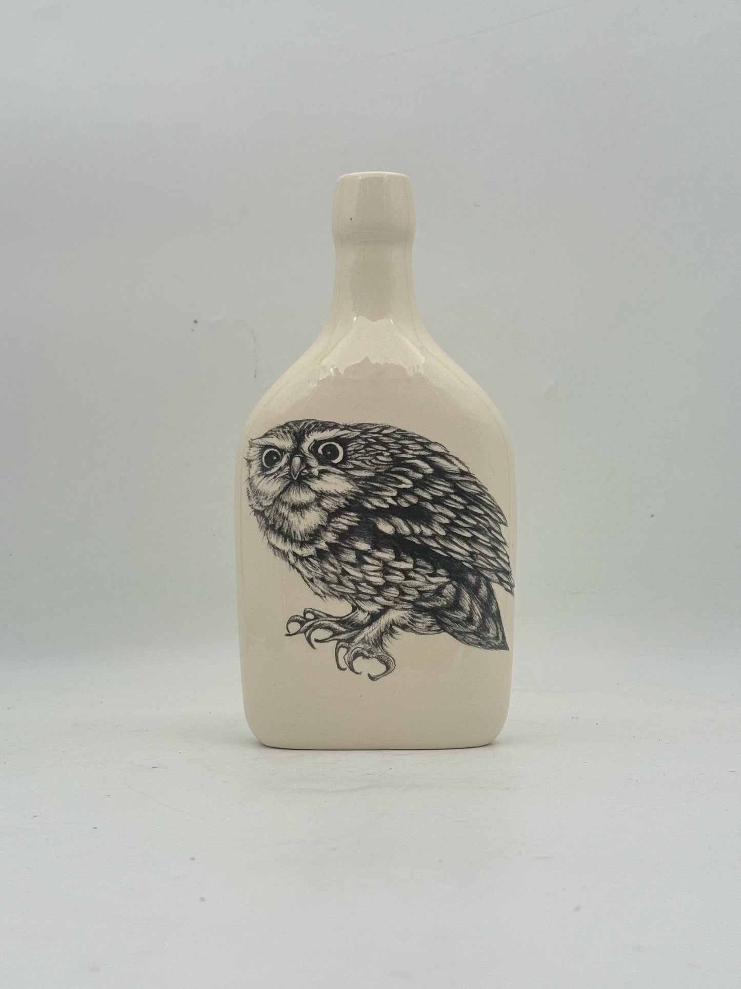 Laura Zindel Short Owl Bottle Vase