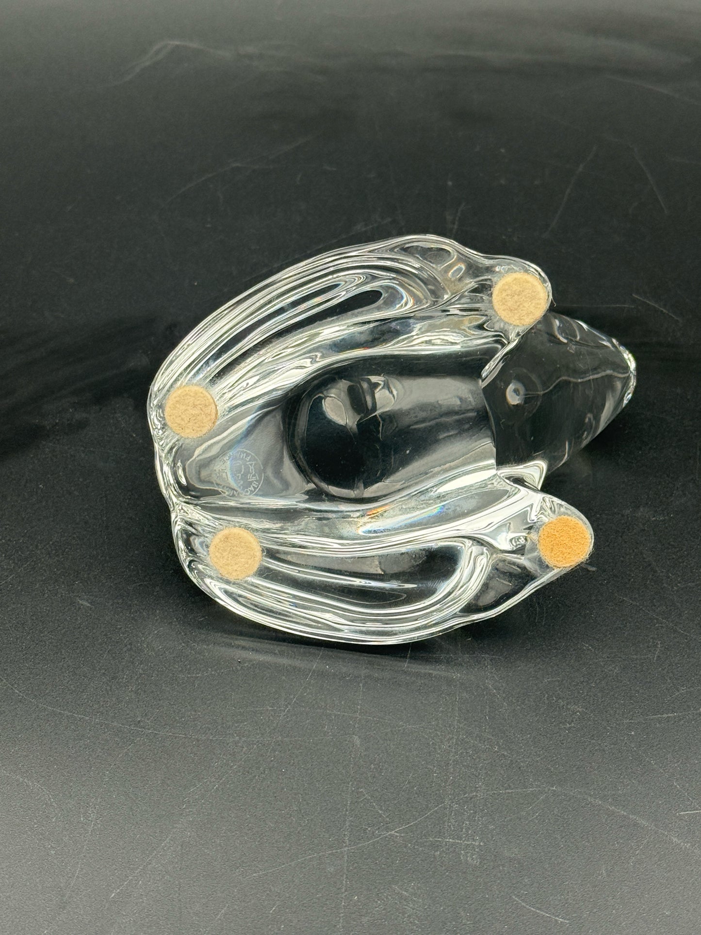 Baccarat Crystal Frog Figurine