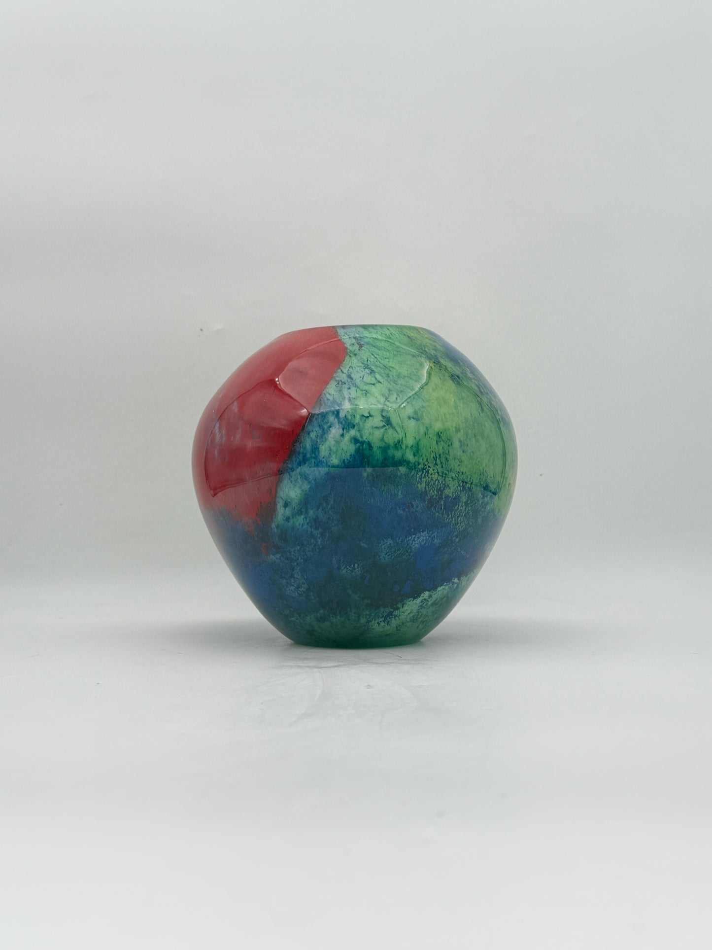 Multi Color Art Glass Vase