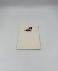 Dog Notecard – Dachshund – Set of 6 by Fable & Sage Flat Cards & Envelopes