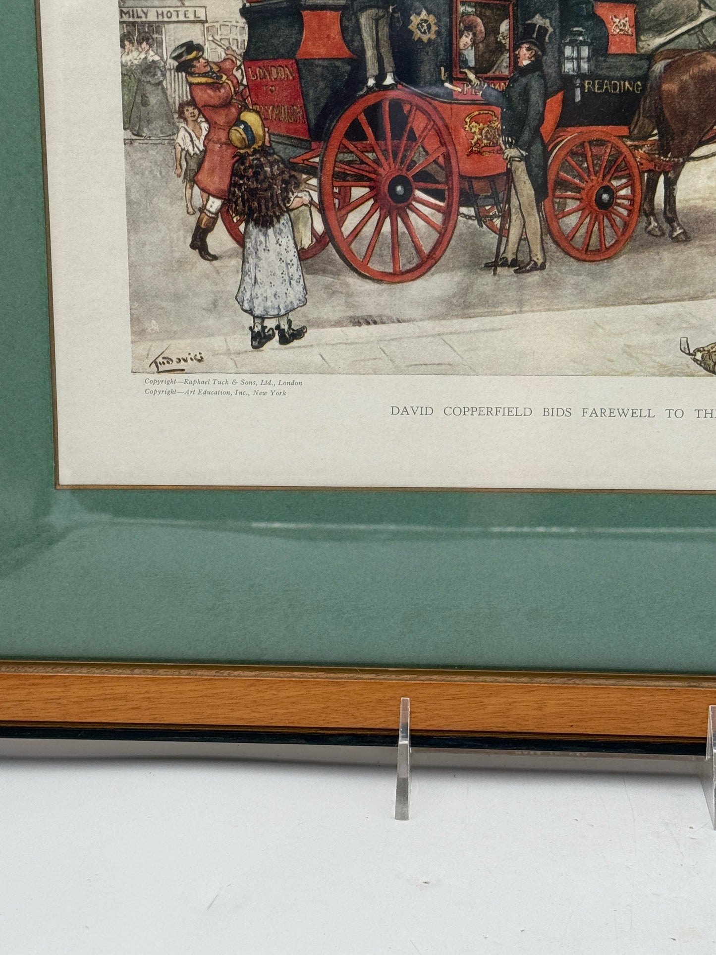 Ludovici Jr "David Copperfield Bids Farewell Micawber Family" Framed Print